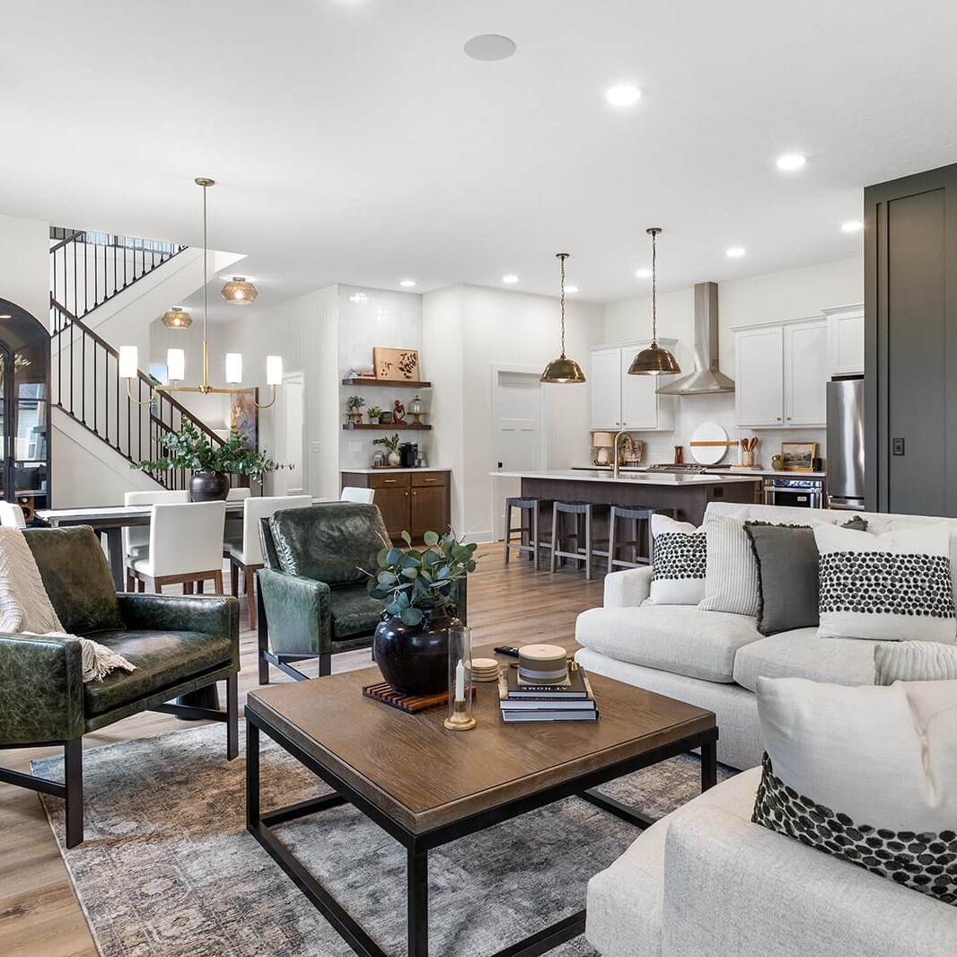 Open Concept Kitchen and Living | Old Town Design Group